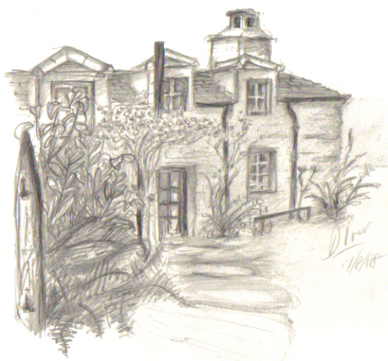 Welsh Cottage - Pencil